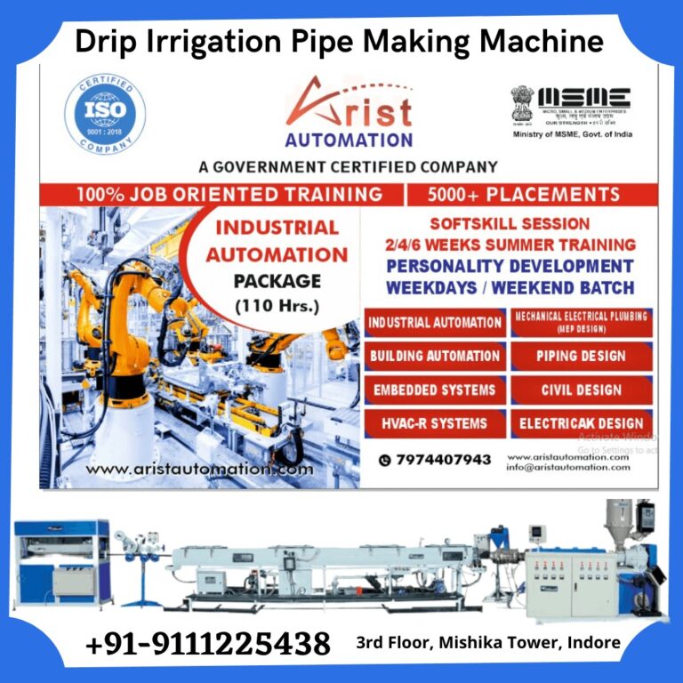 Drip Irrigation Pipe Making Machine in Indore | Arist Automation